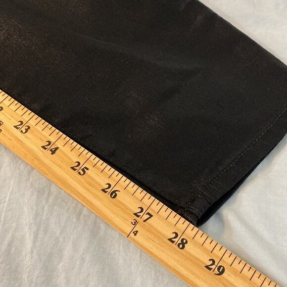 Gap Black Foil True Skinny High Rise Stretch Jeans Size 16 - Picture 6 of 7